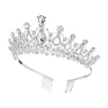 UNIQ Crystal Crowns and Tiaras with Comb for Girl or Women Birthday Halloween Party Valentines Gifts Wedding Tiaras